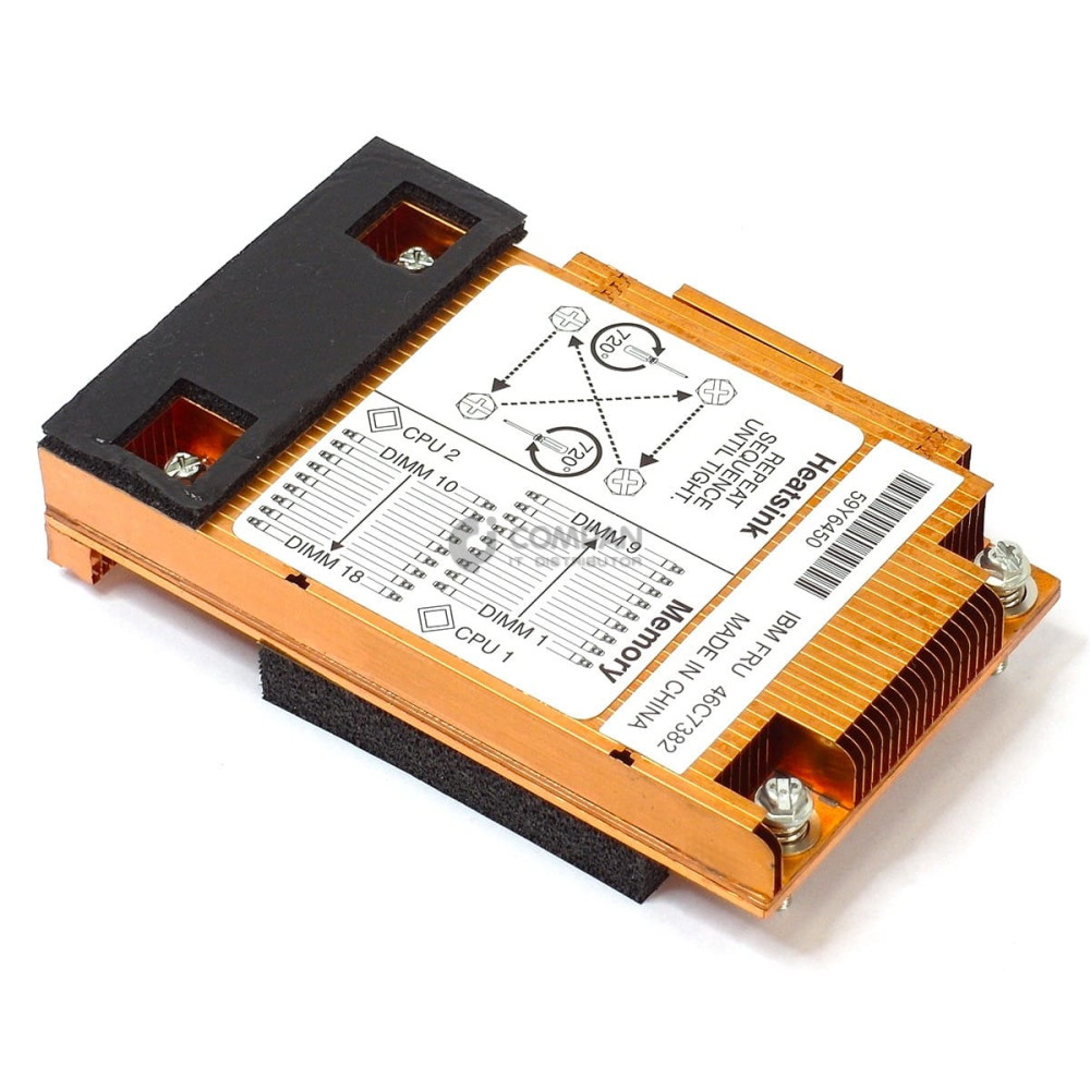 46C7382 IBM HEATSINK FOR BLADECENTER HS22V CPU2 59Y6450